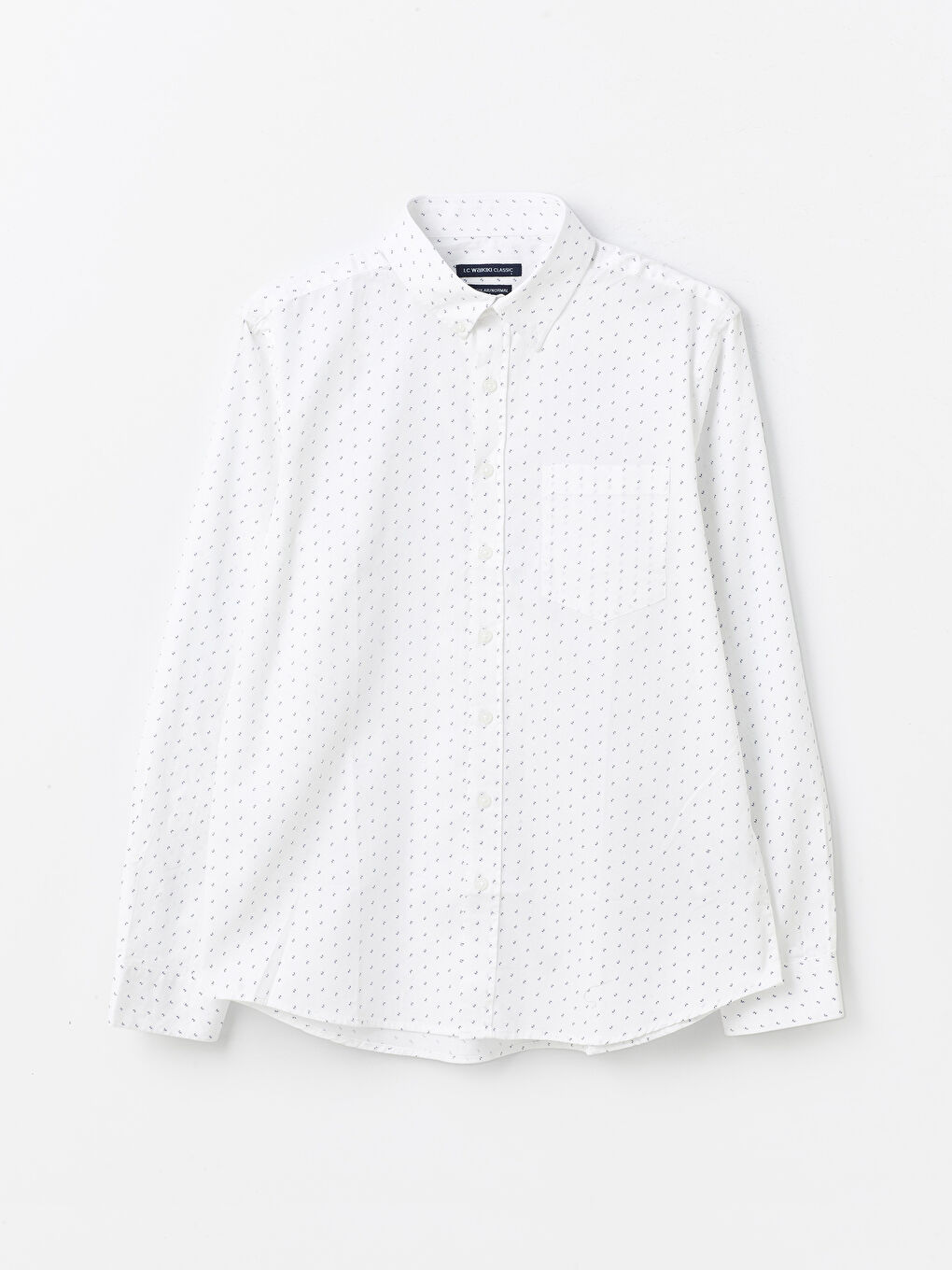 Regular Fit Long Sleeve Patterned Men's Shirt-5
