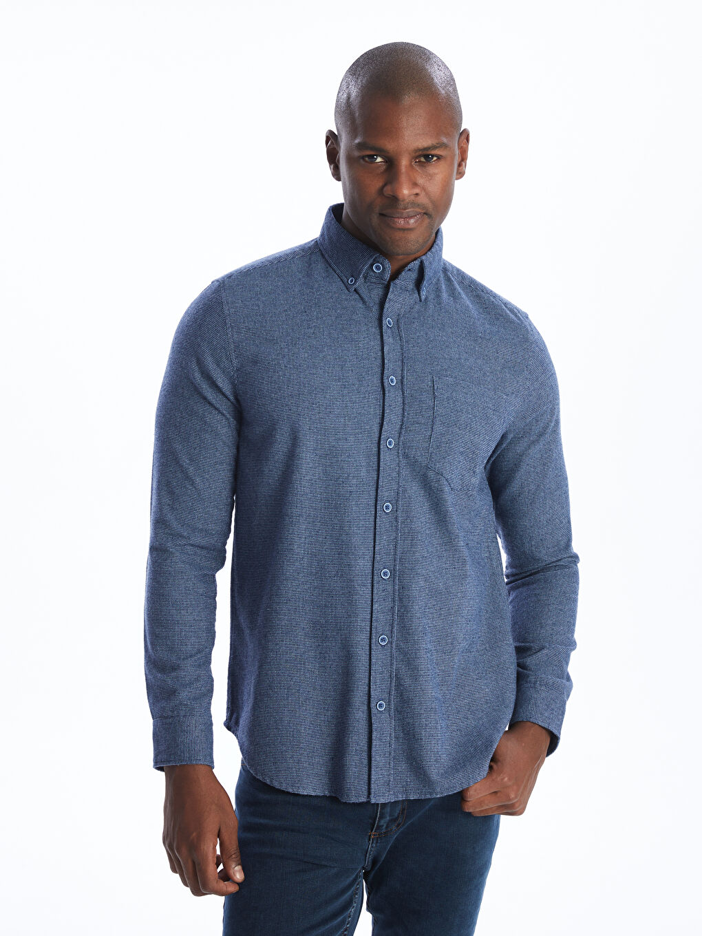 Chemise à Manches Longues Coupe Régulière pour Hommes