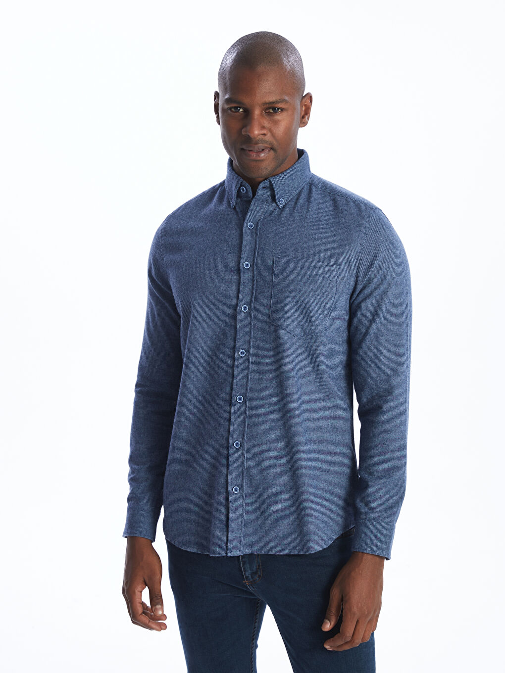 Chemise à Manches Longues Coupe Régulière pour Hommes-1