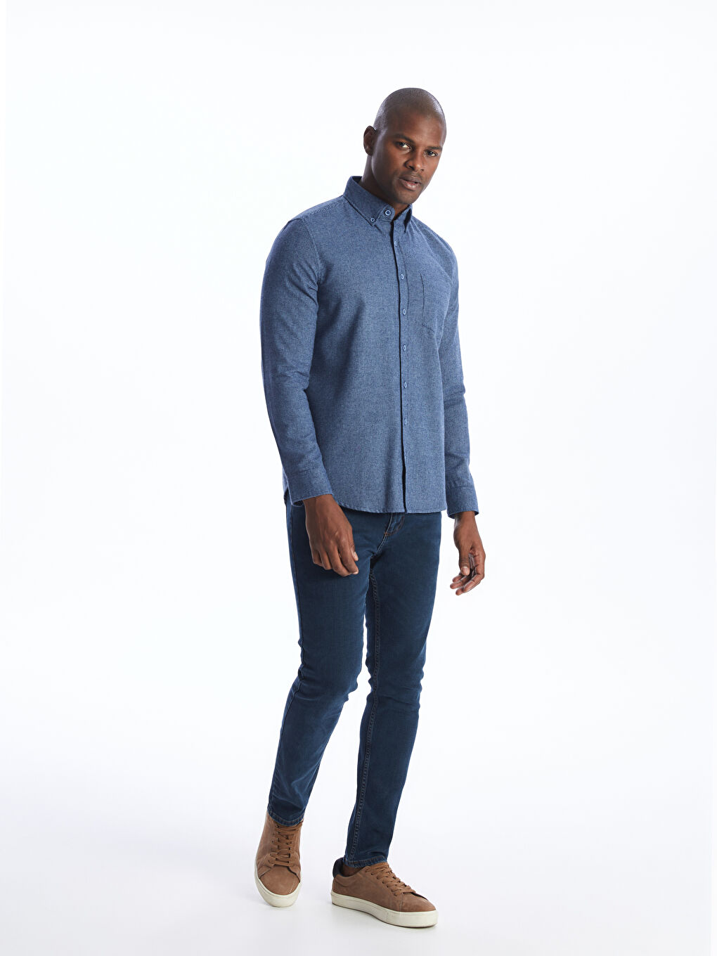 Chemise à Manches Longues Coupe Régulière pour Hommes-2