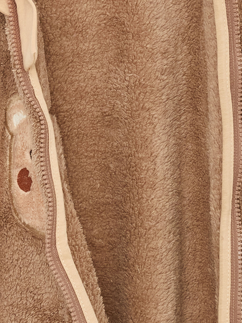 Hooded Baby Boy Plush Jumpsuit (0-12 Months With Booties, 12 Months+ Without Booties)-2