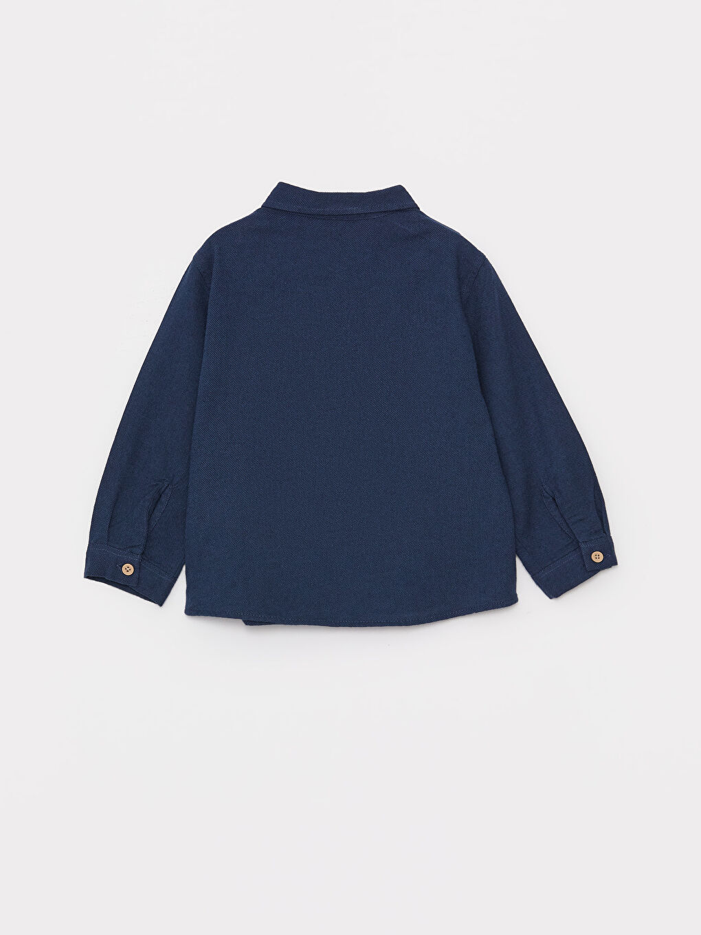 Petrol Uzun Kollu Basic Erkek Bebek Gömlek-3