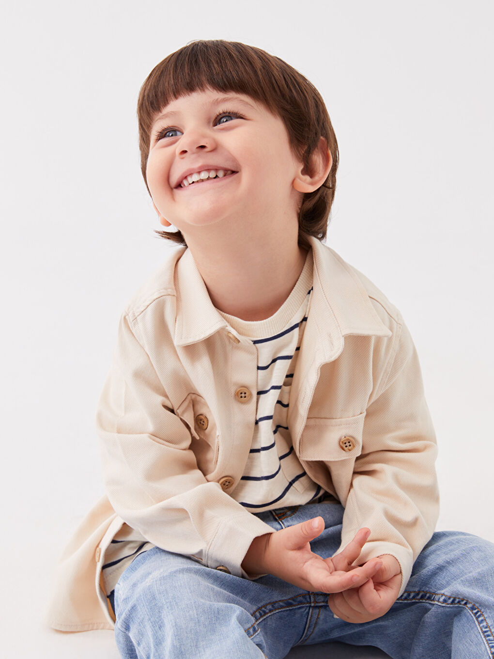Chemise Basique à Manches Longues Pour Bébé Garçon