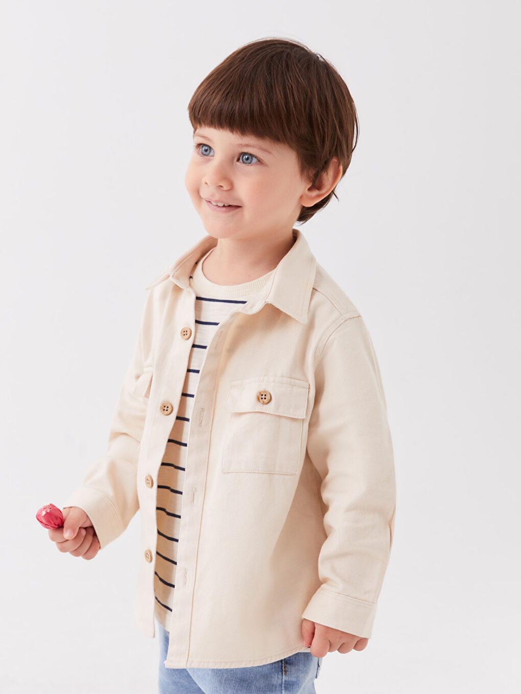 Chemise Basique à Manches Longues Pour Bébé Garçon-1