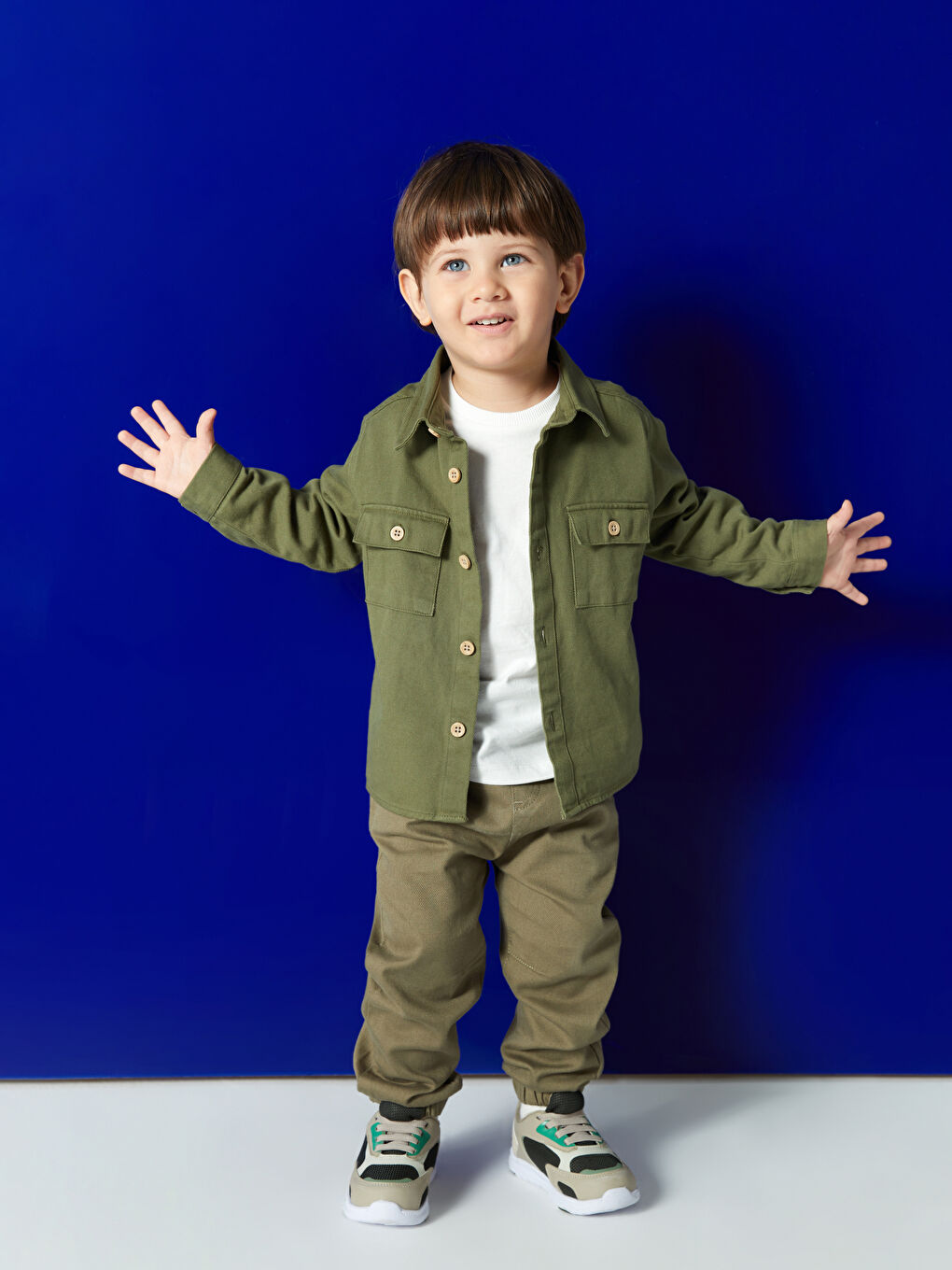 LCW baby Uzun Kollu Basic Erkek Bebek Gömlek -W35449Z1-GUY