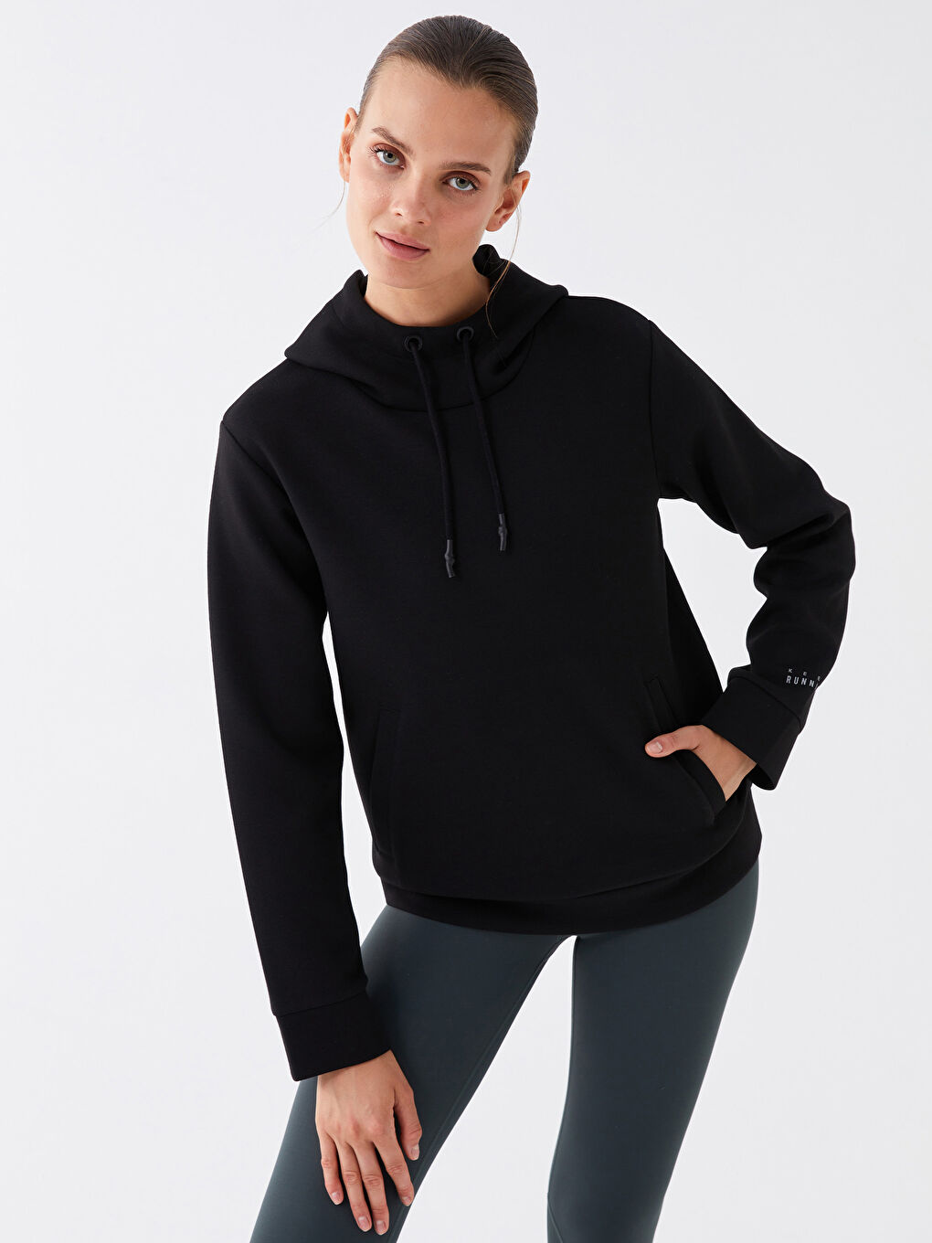 Printed Long Sleeve Women's Hoodie-1