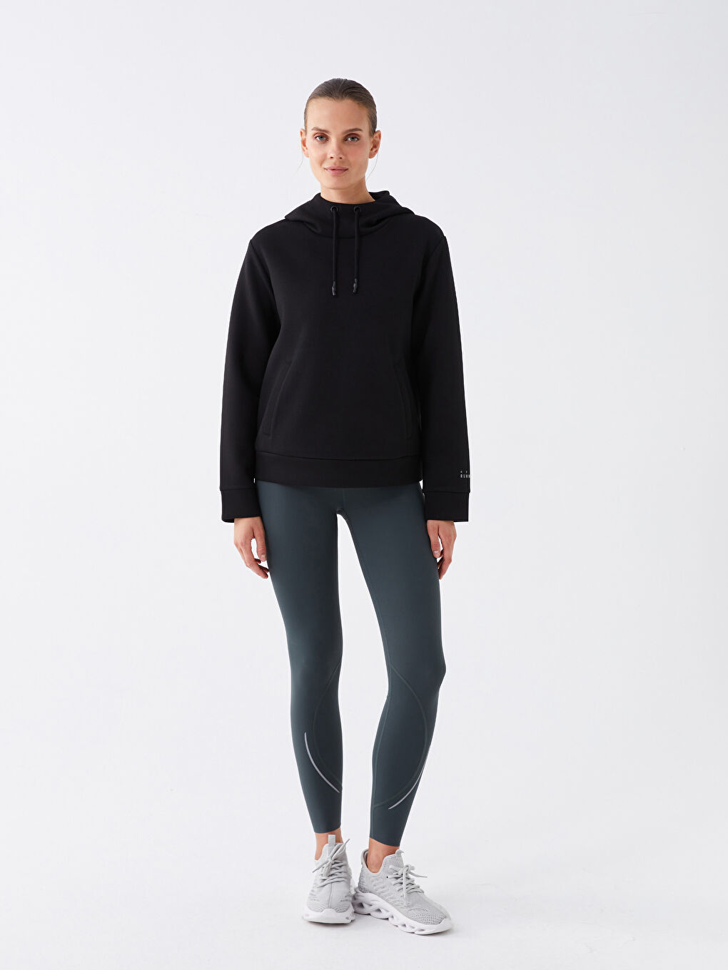 Printed Long Sleeve Women's Hoodie-2