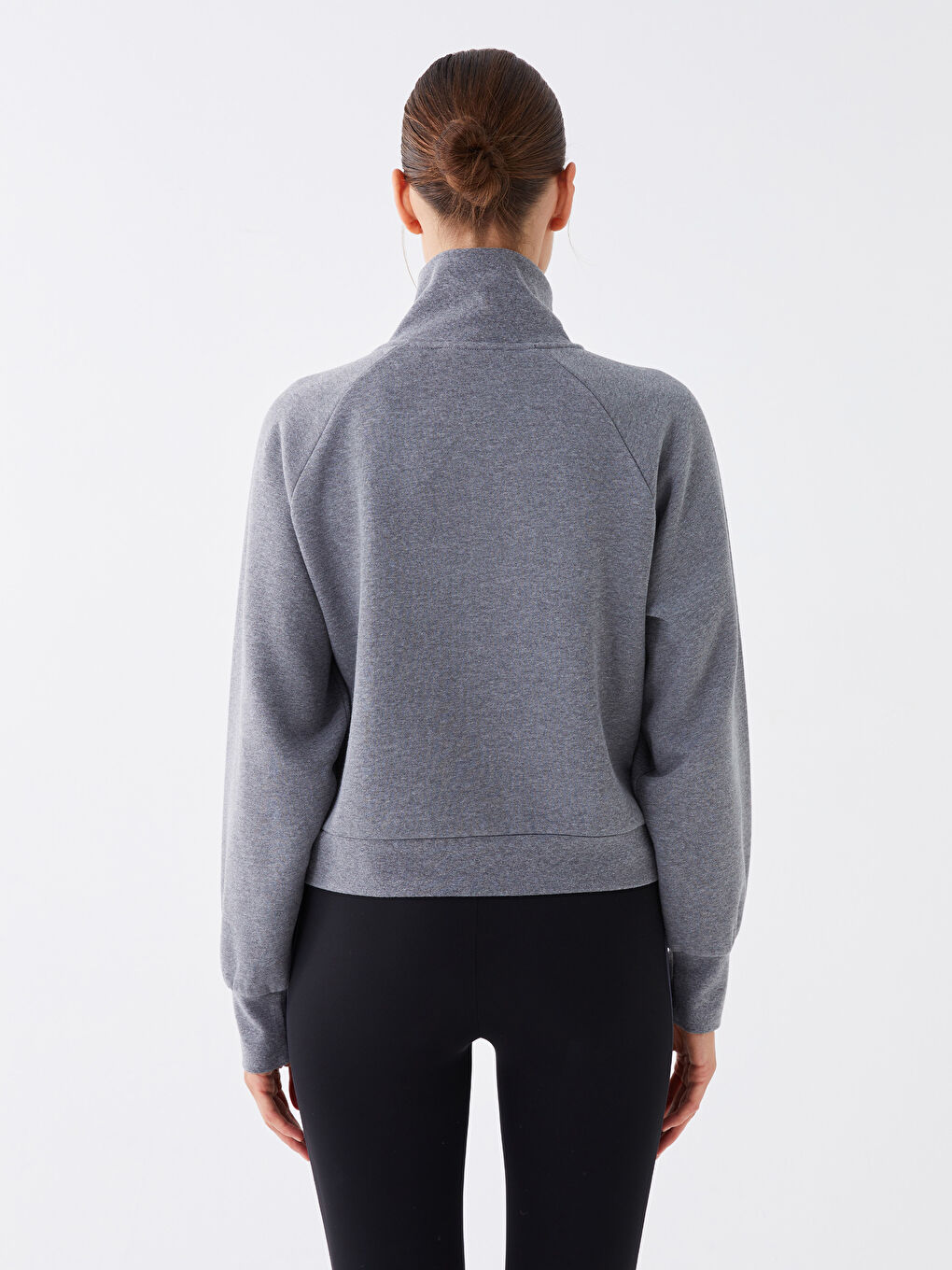 Funnel Neck Oversize Women's Sweatshirt -W35477Z8-R34
