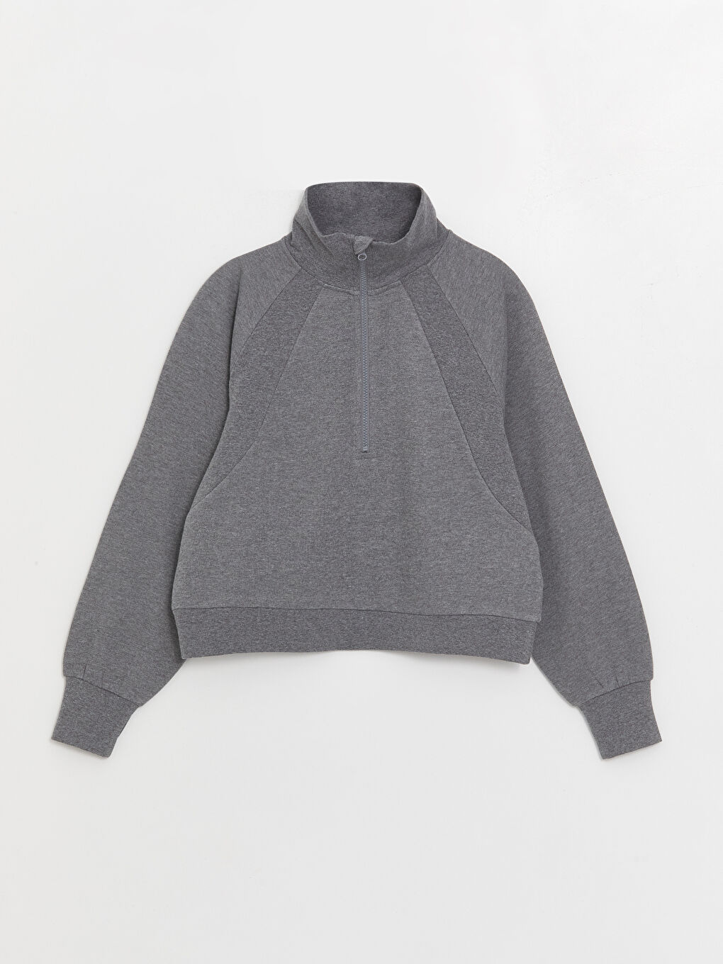 Funnel Neck Oversize Women's Sweatshirt -W35477Z8-R34
