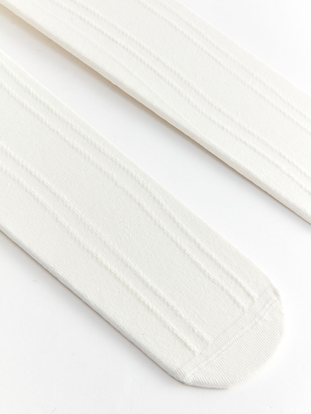 Ekru Kız Bebek Külotlu Çorap-7