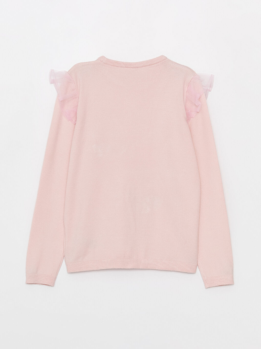 LCW Kids Crew Neck Patterned Long Sleeve Girls' Knitwear Sweater -W35525Z4-FW2