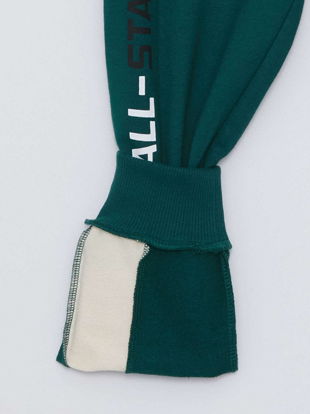 Yeşil Beli Lastikli Baskılı Erkek Çocuk Jogger Eşofman Altı-2