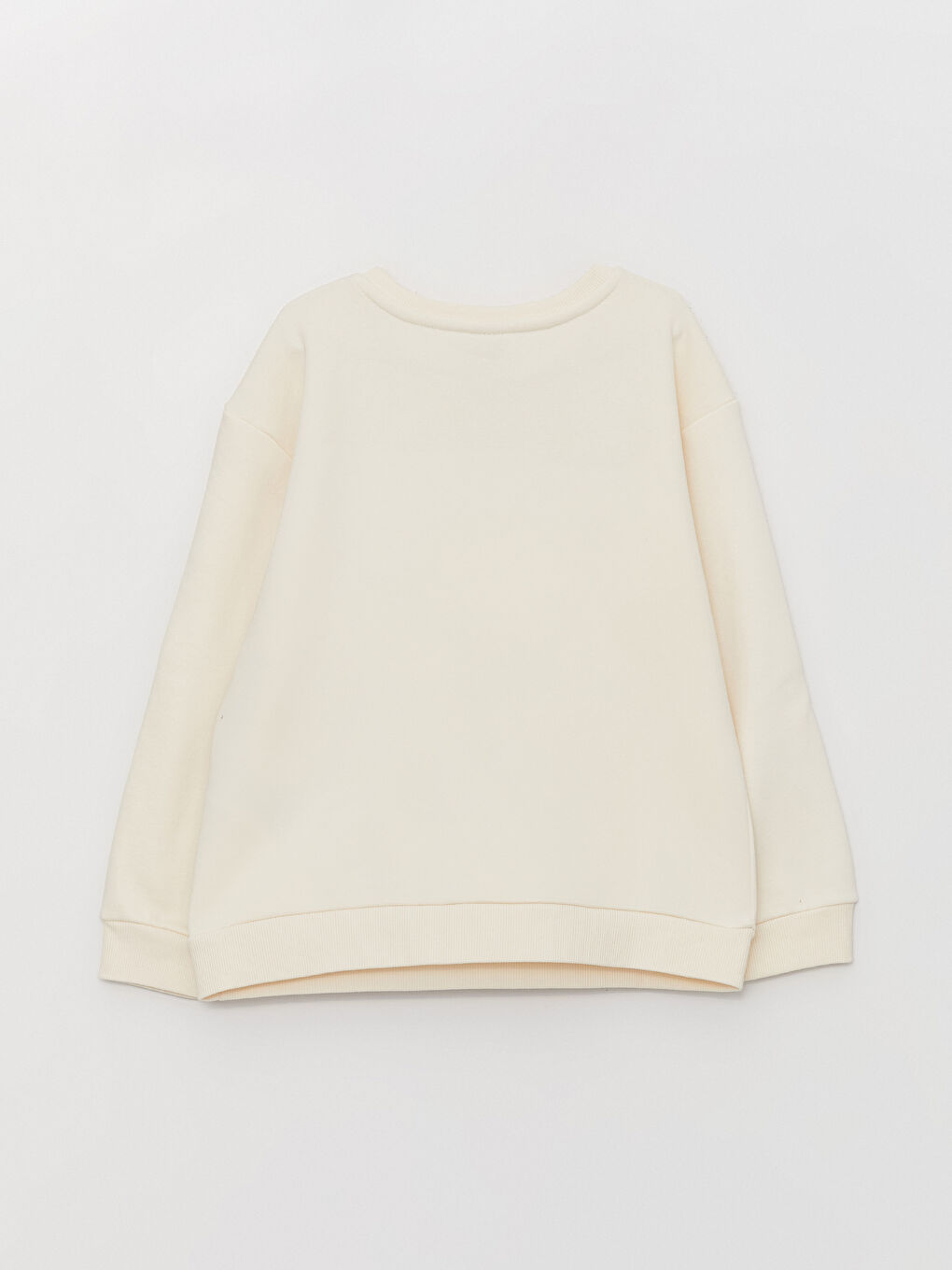 LCW Kids Crew Neck Printed Long Sleeve Girls' Sweatshirt -W35565Z4-FQG