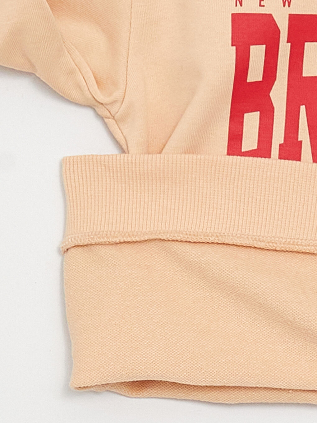 Pembe Bisiklet Yaka Baskılı Uzun Kollu Kız Çocuk Sweatshirt ve Eşofman Altı-5