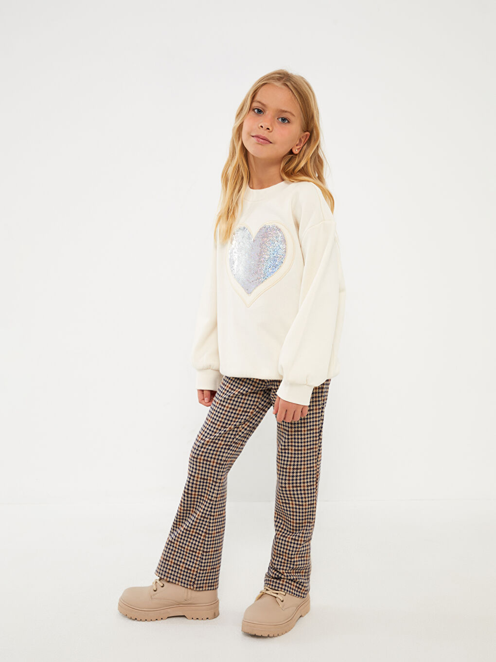 LCW Kids Karirane Pantalone za Devojčice -W35595Z4-LKQ