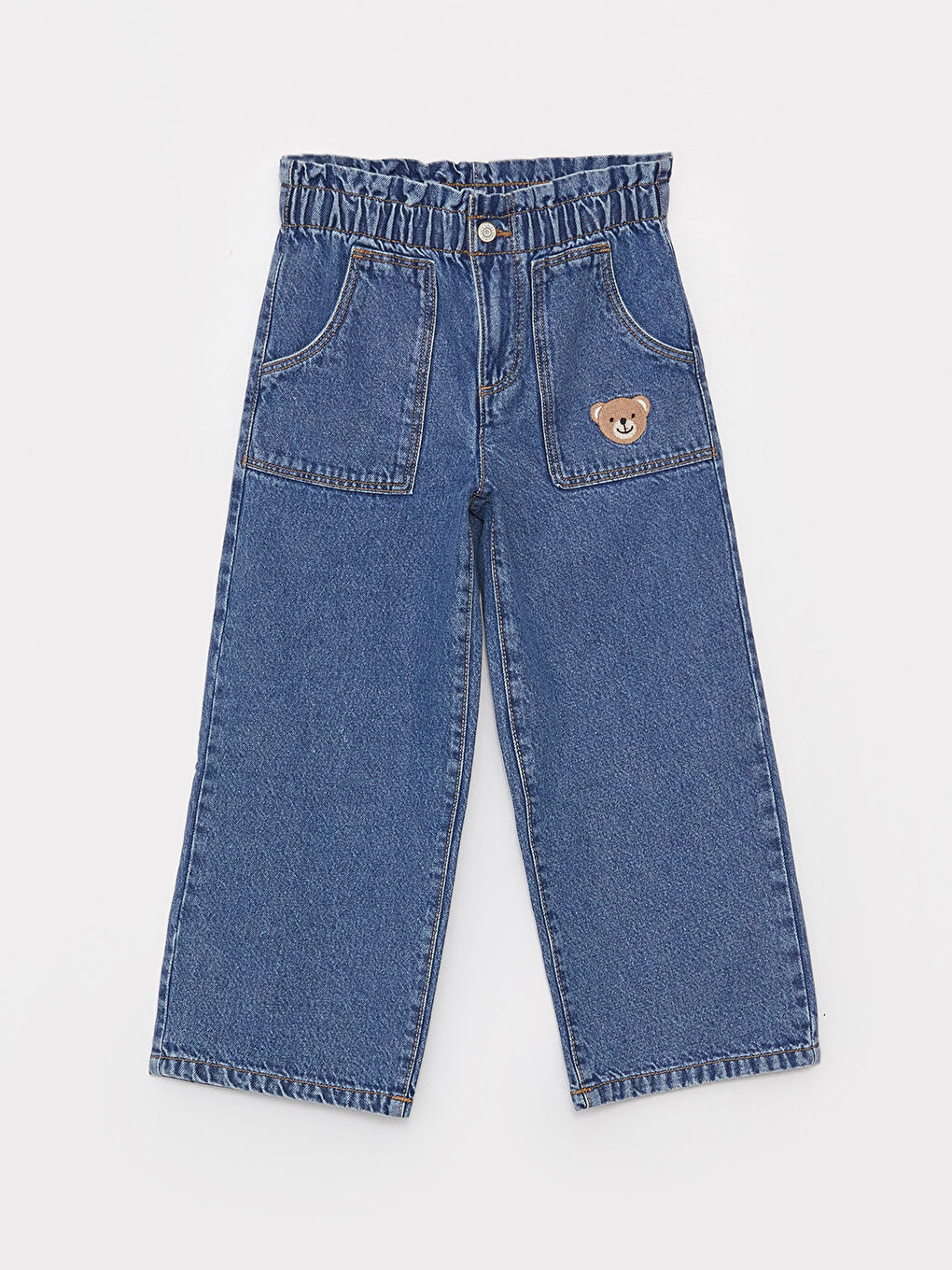 LCW Kids Wideleg Kız Çocuk Jean Pantolon -W35626Z4-SHK