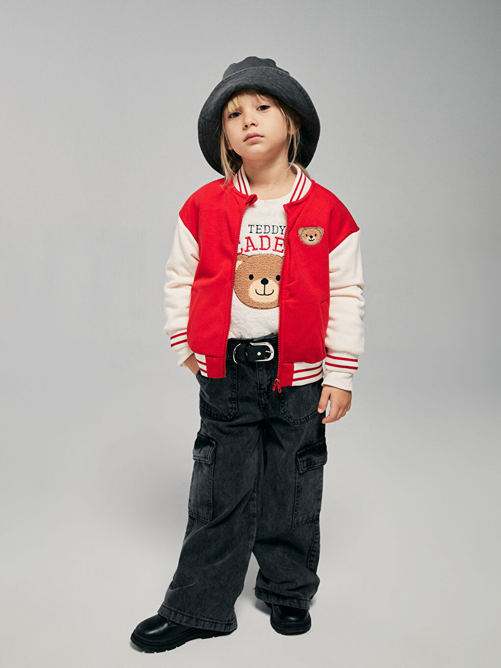 LCW Kids Mädchen ROT Bomberjacke -W35641Z4-HNK