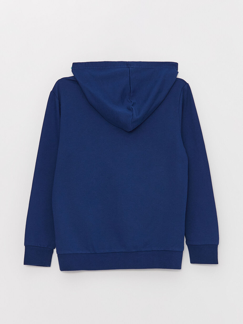 Lacivert Kapüşonlu Çift Yönlü Payetli Uzun Kollu Erkek Çocuk Sweatshirt-2