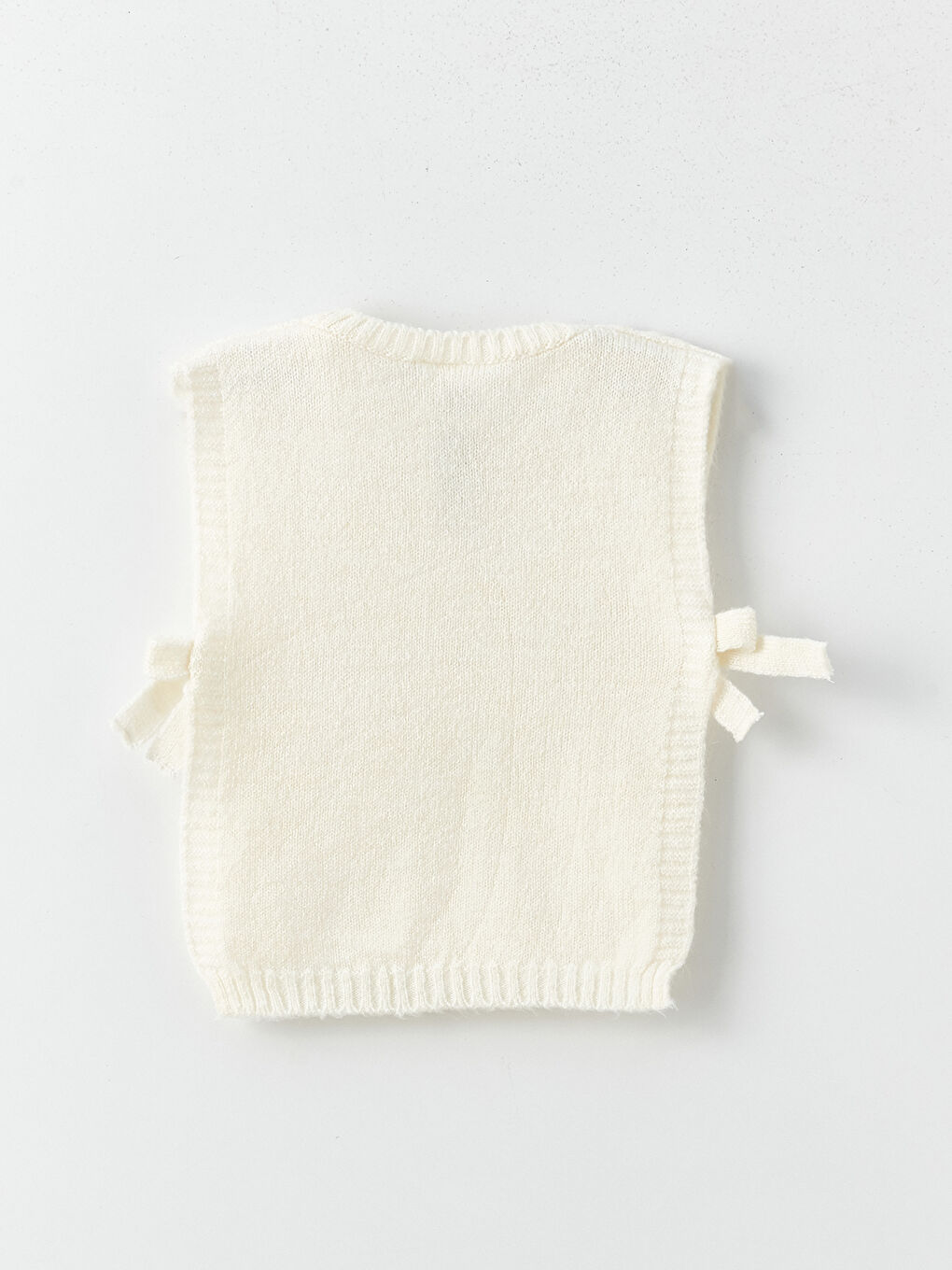 Vestă Pulover Tricotată cu Guler Rotund pentru Bebeluși Fete-3