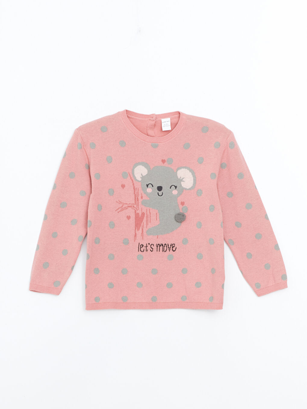LCW baby Пуловер с кръгло деколте за бебета момичета от трико -W35676Z1-VBB