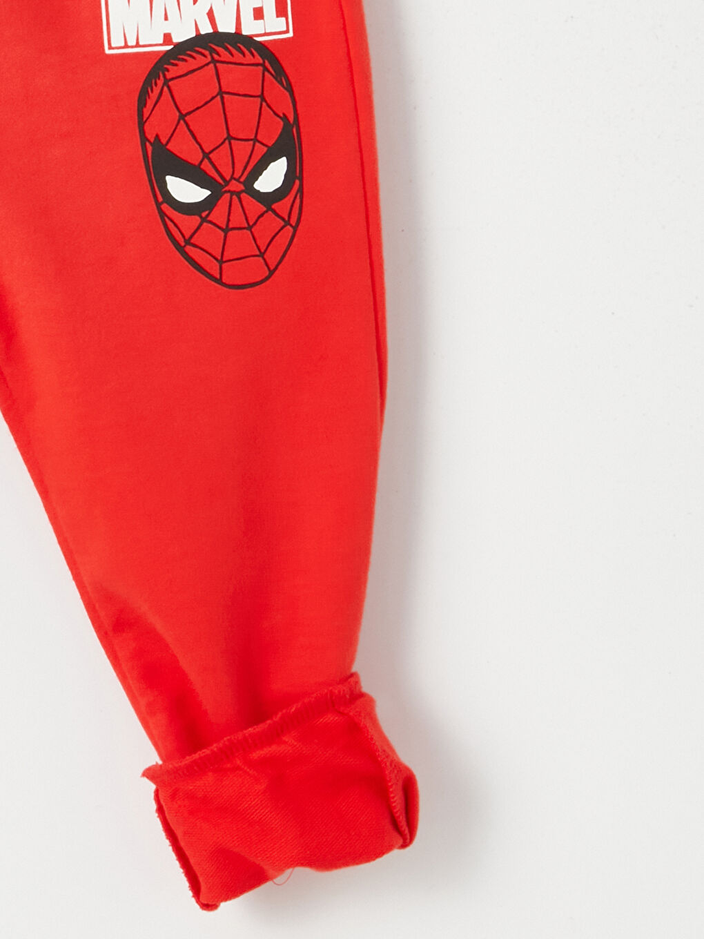 LCW baby Kırmızı Beli Lastikli Spiderman Baskılı Erkek Bebek Eşofman Alt - 6