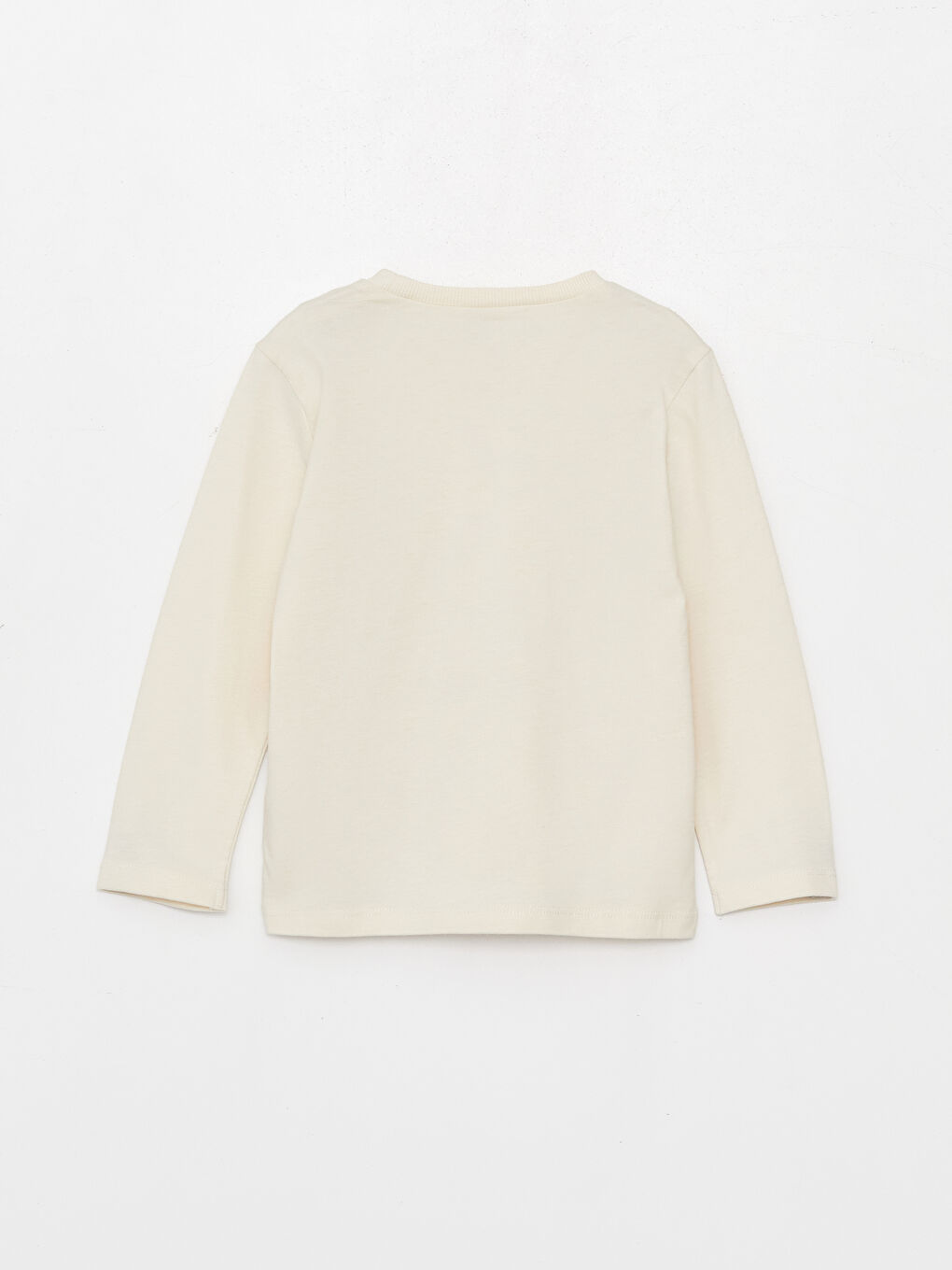 Bej Bisiklet Yaka Uzun Kollu Aslan Kral Baskılı Erkek Bebek Sweatshirt ve Pantolon 2'li Takım-2