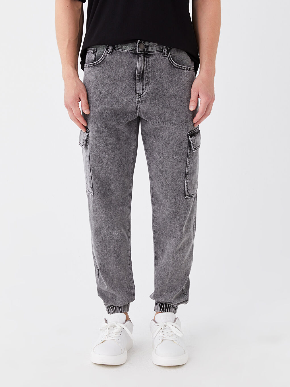 Siyah 780 Jogger Erkek Jean Pantolon-2