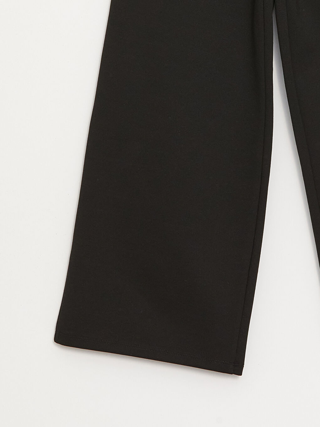 Siyah Beli Lastikli Wideleg Kız Çocuk Pantolon-2