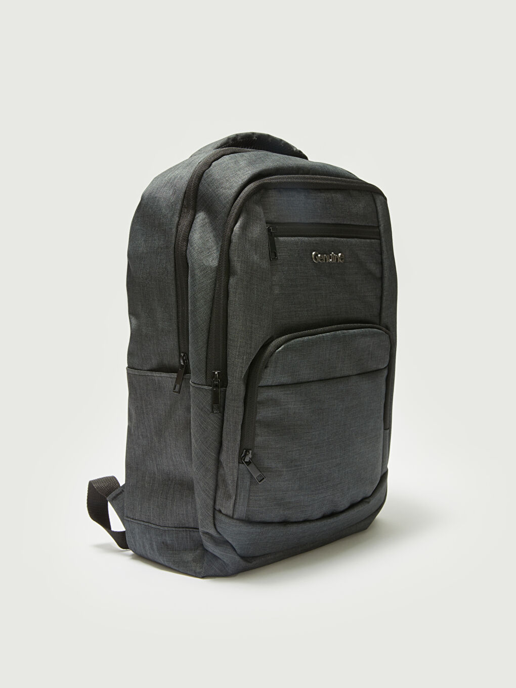 Antrasit Çok Cepli Laptop Bölmeli Erkek Sırt Çantası-3