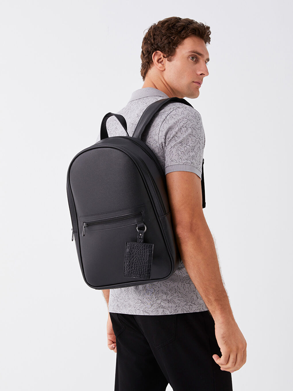 حقيبة كمبيوتر محمول بسحاب للرجال