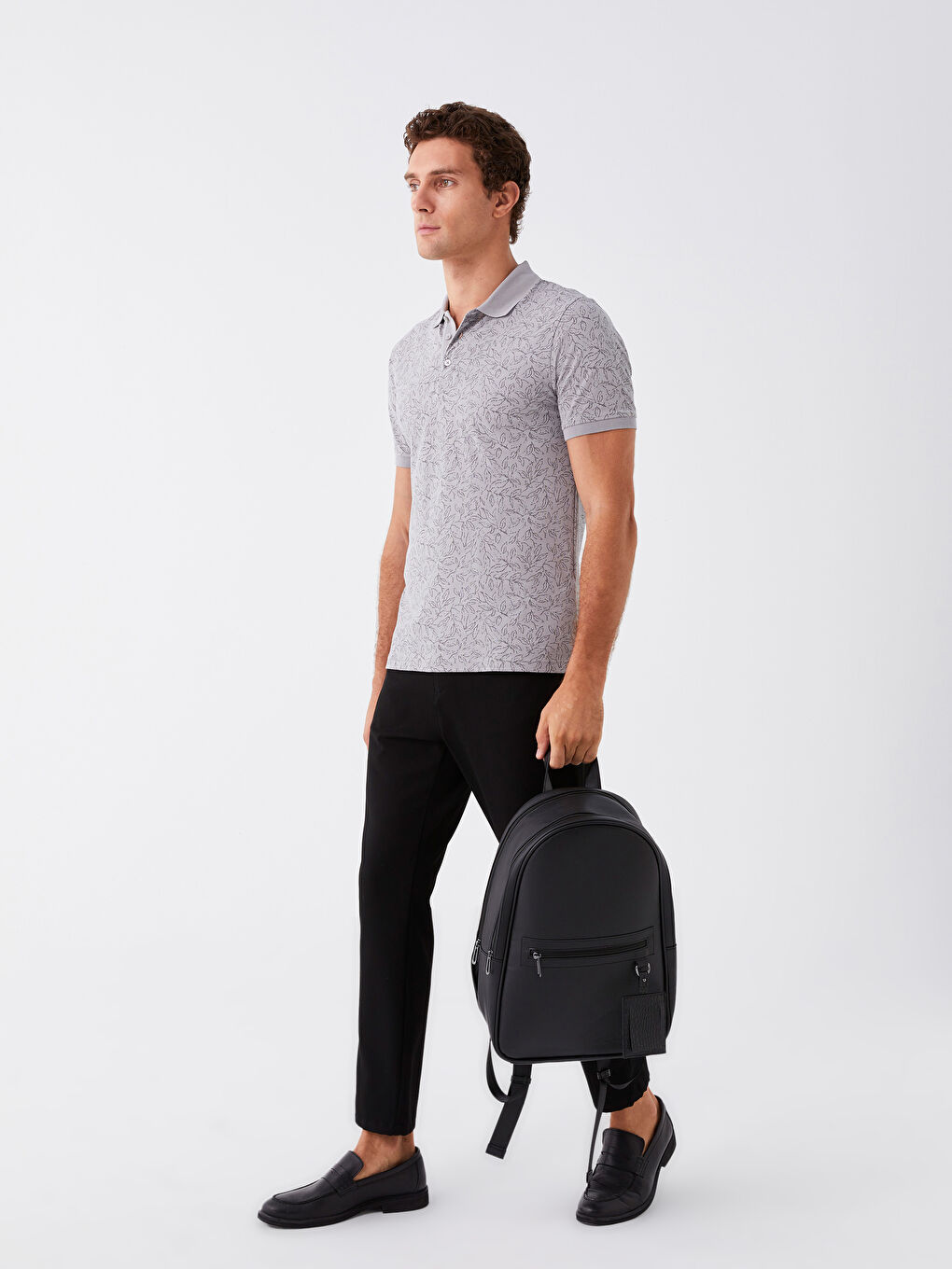 حقيبة كمبيوتر محمول بسحاب للرجال-1