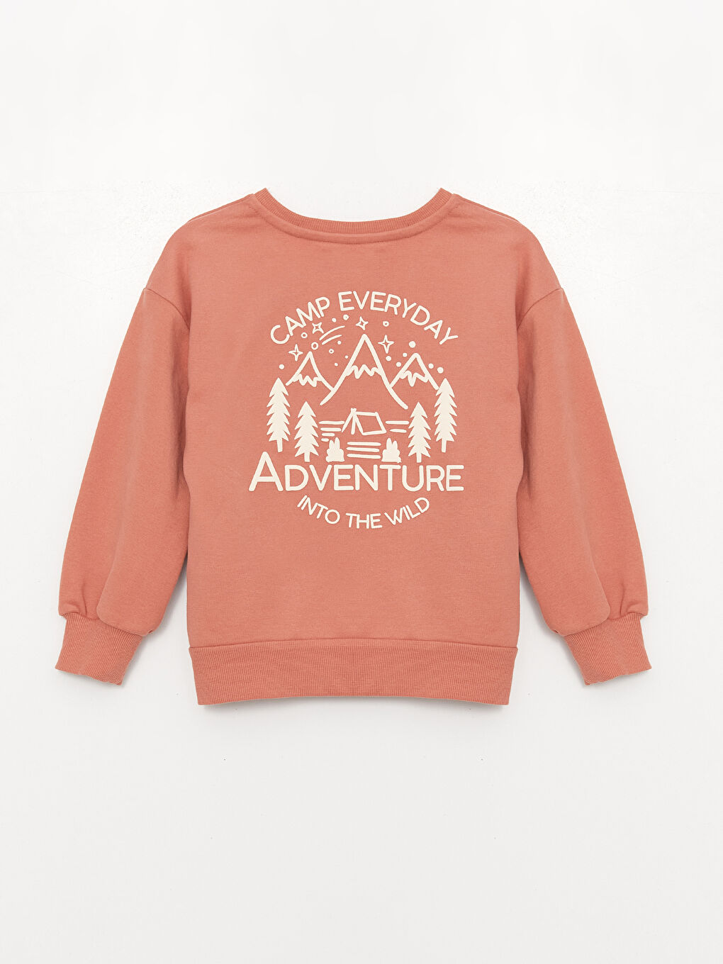 LCW Kids Bisiklet Yaka Baskılı Uzun Kollu Kız Çocuk Sweatshirt -W35802Z4-S1Z