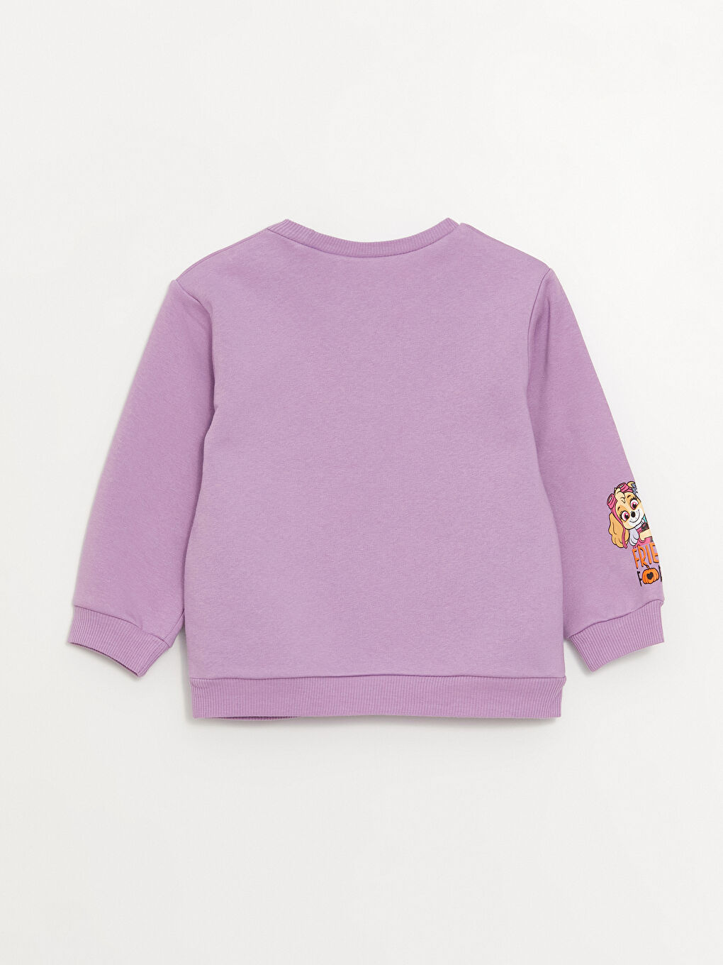 LCW baby Koyu Lila Bisiklet Yaka Uzun Kollu Paw Patrol Baskılı Kız Bebek Sweatshirt - 2