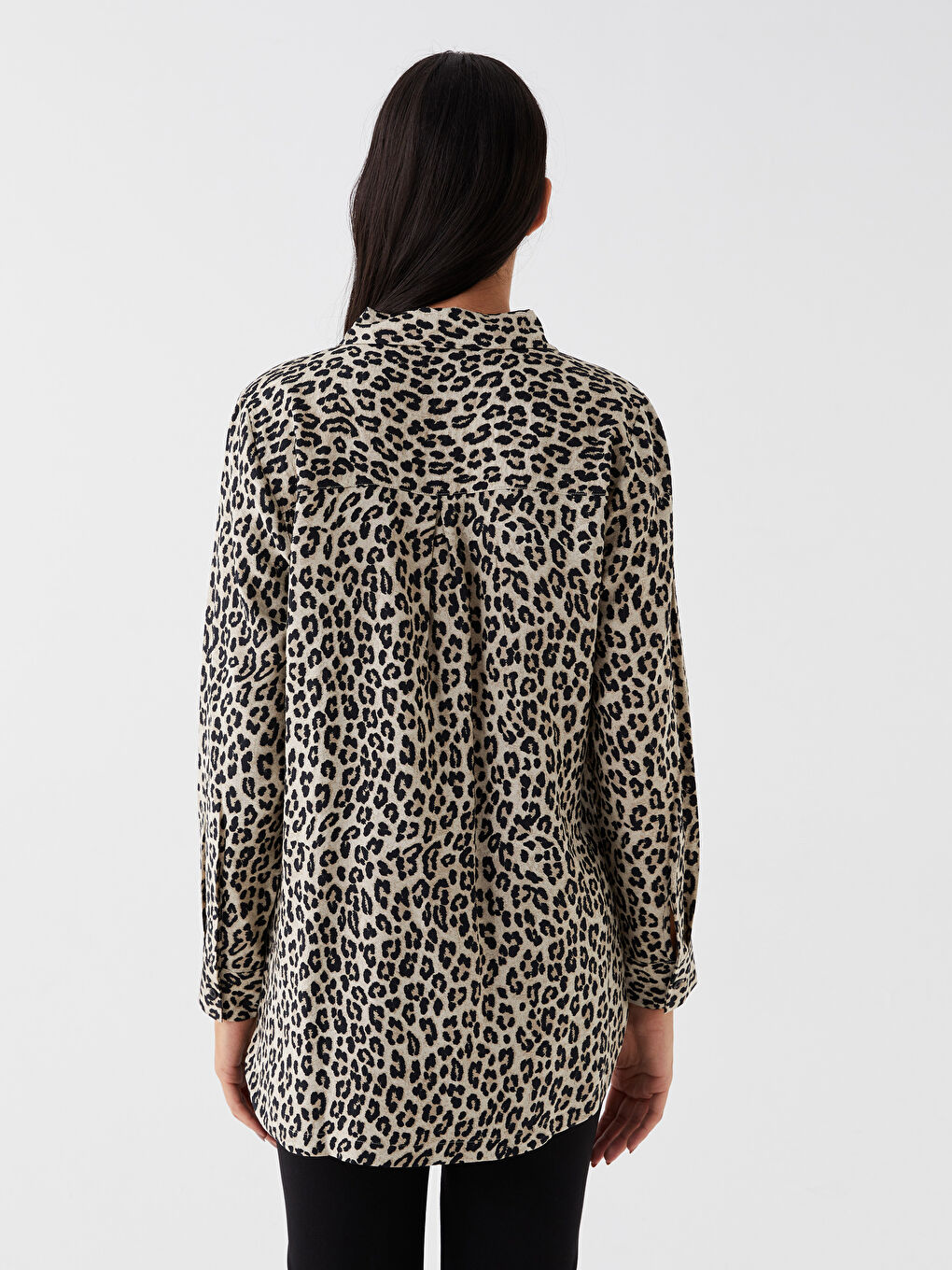 Patterned Long Sleeve Women's Shirt-4