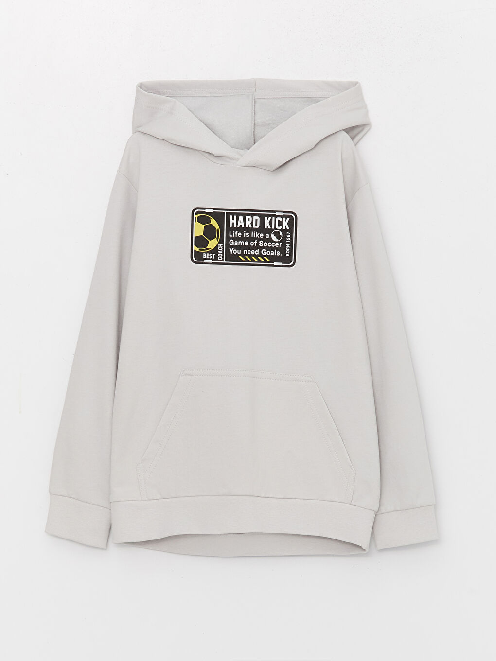 LCW Kids Bedruckter Langarm-Hoodie für Jungen -W35942Z4-G6V