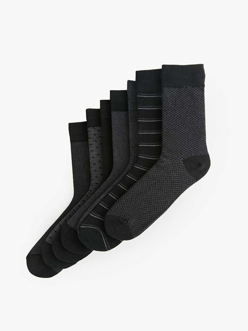 Узорчатые мужские носки до щиколотки, набор из 7 штук-1