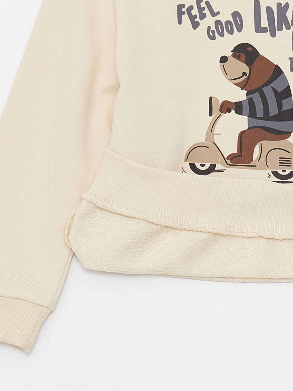 მრგვალი საყელო ნაბეჭდი გრძელმკლავიანი ბავშვის ბიჭებისთვის თბილი ზედა-3