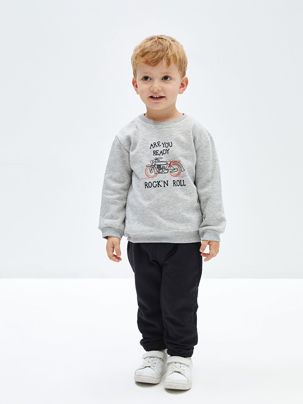 LCW baby Siyah Beli Lastikli Basic Erkek Bebek Jogger Eşofman Alt - 1