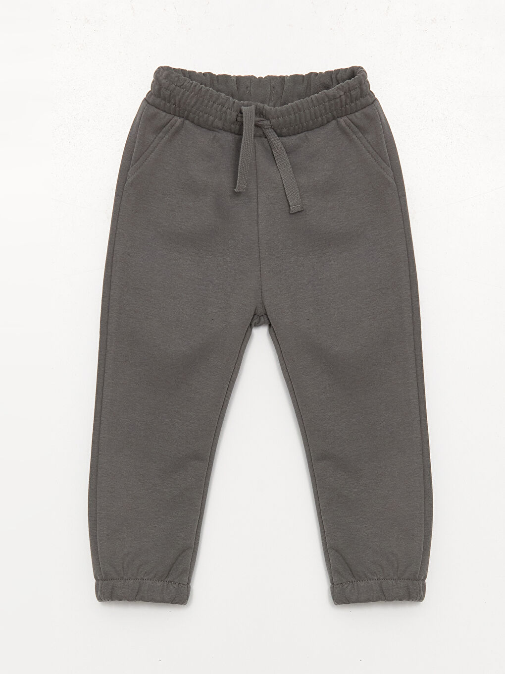 Gri Beli Lastikli Basic Erkek Çocuk Jogger Eşofman Alt