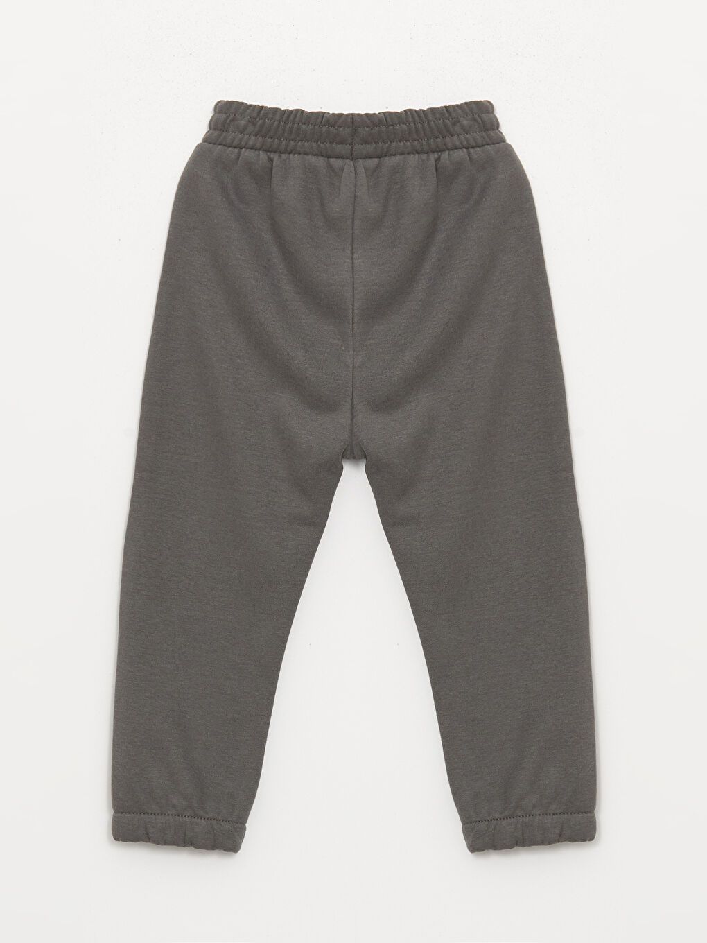 Gri Beli Lastikli Basic Erkek Çocuk Jogger Eşofman Alt-1
