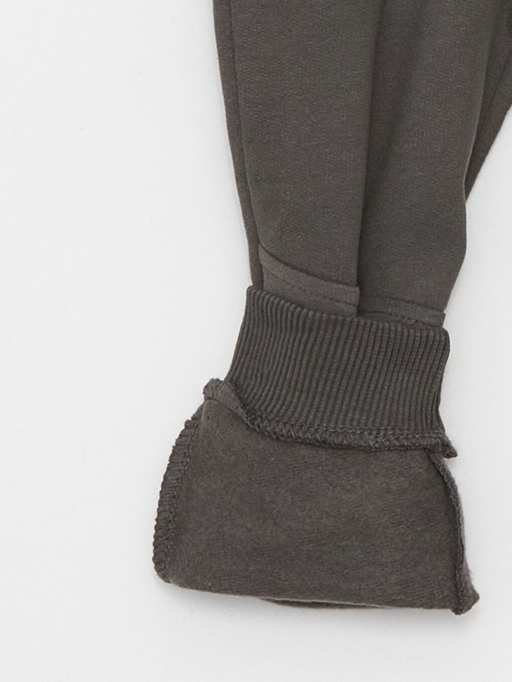 Gri Beli Lastikli Basic Erkek Bebek Eşofman Alt-2