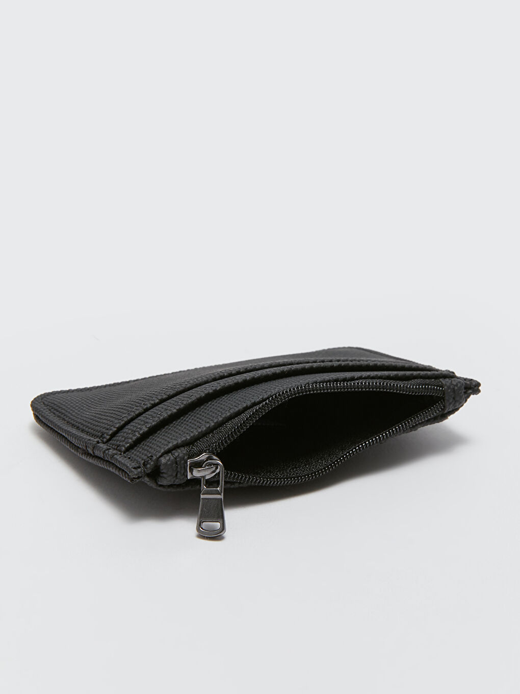 Siyah Düz Deri Görünümlü Erkek Kartlık-3