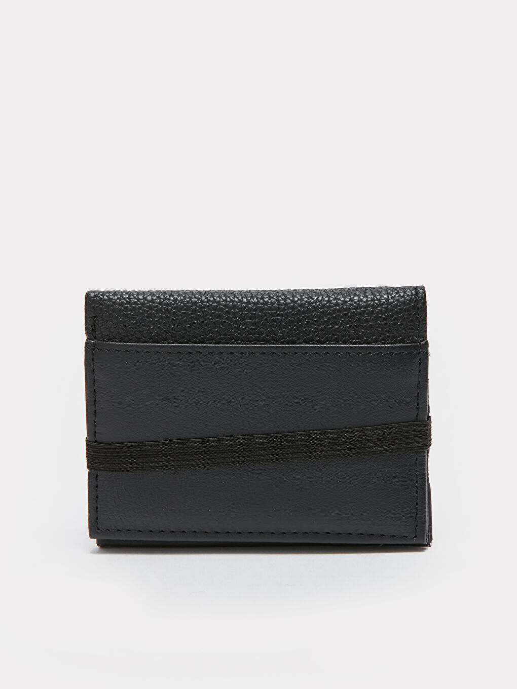 Siyah Deri Görünümlü Erkek Cüzdan-2
