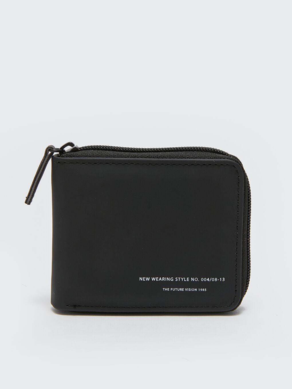 Siyah Yazı Baskılı Erkek Cüzdan