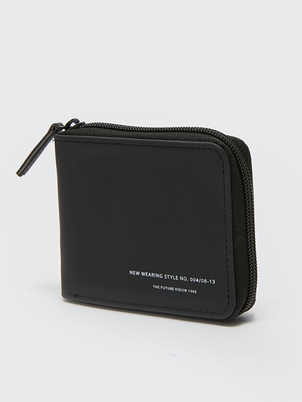 Siyah Yazı Baskılı Erkek Cüzdan-1