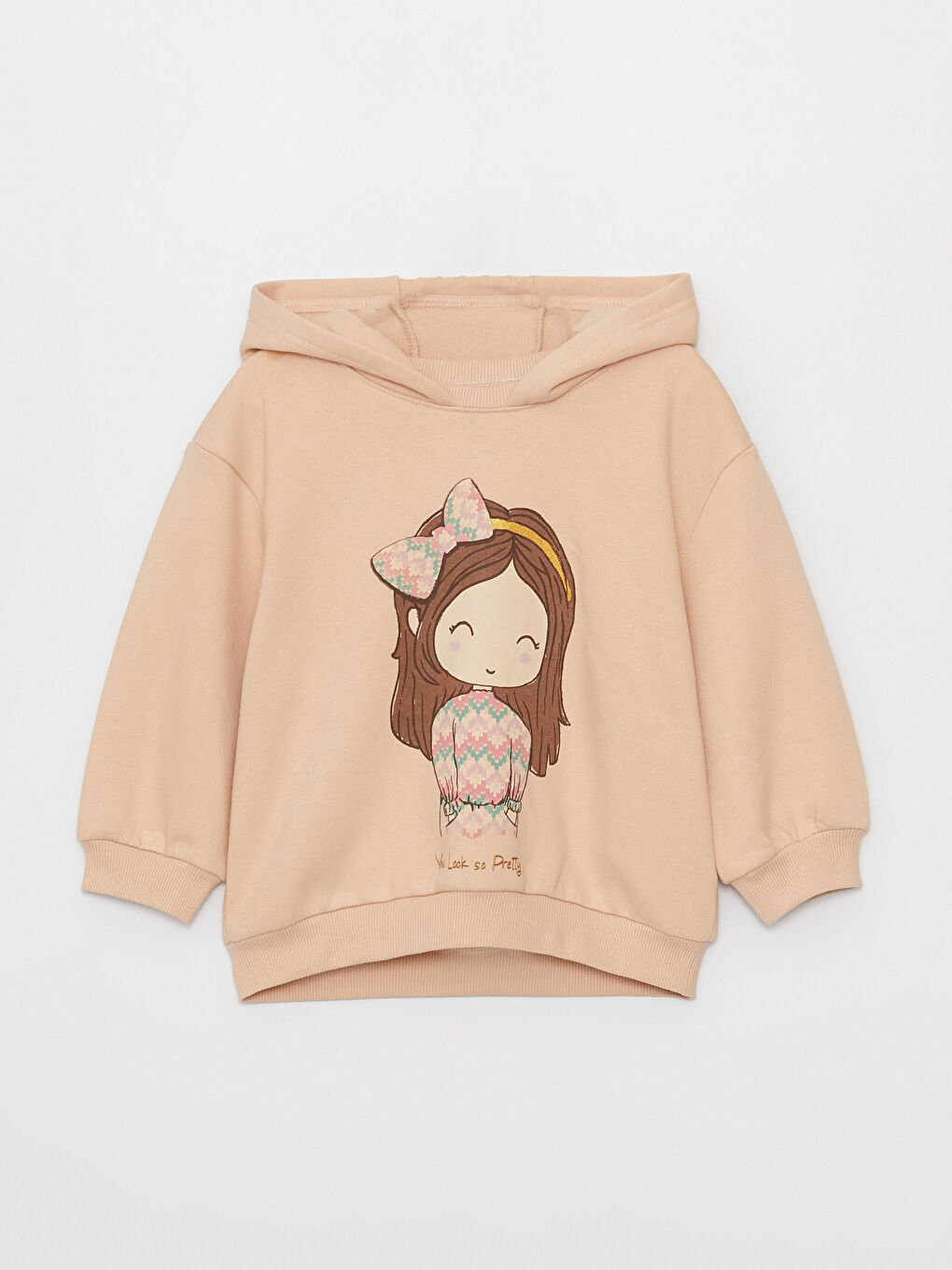 LCW baby Long Sleeve Baby Girl Hoodie -W36081Z1-G3Y