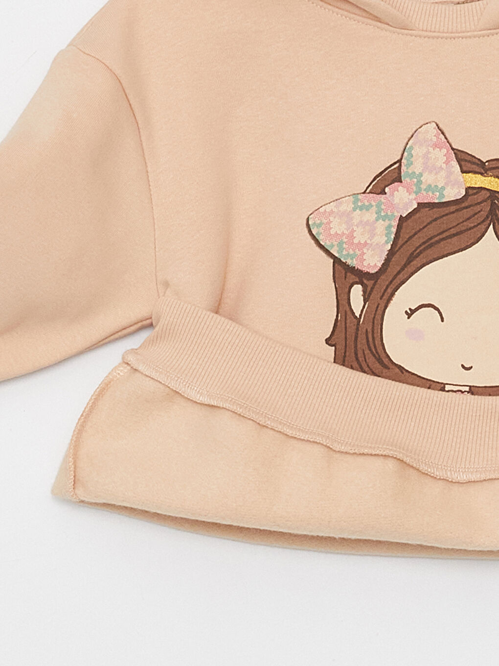 LCW baby Long Sleeve Baby Girl Hoodie -W36081Z1-G3Y