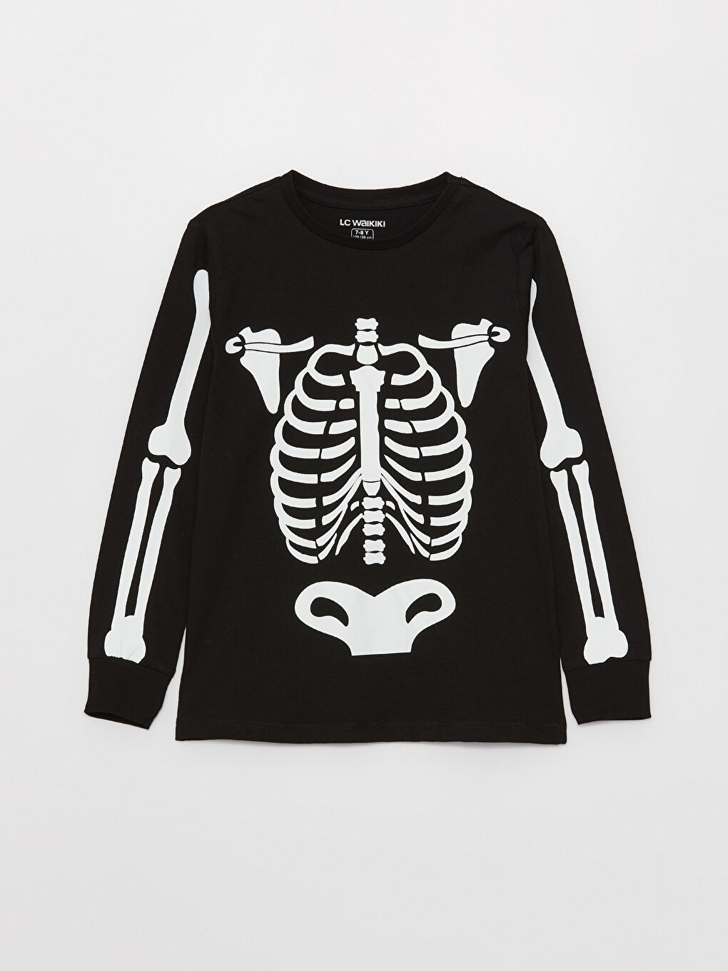 Crew Neck Printed Long Sleeve Boys' Pyjama Set-2