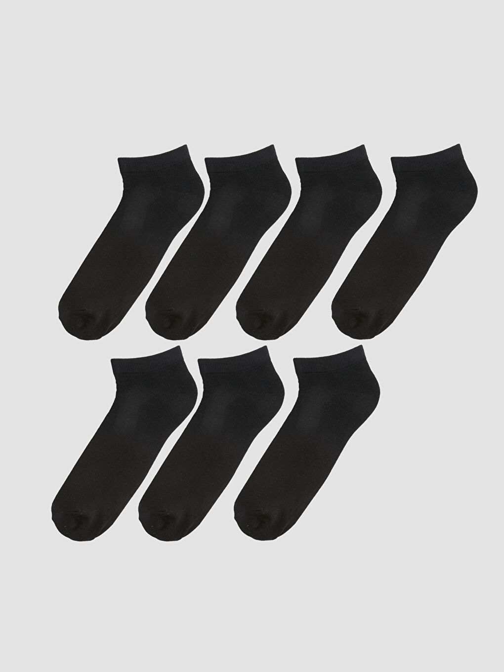 LCW ACCESSORIES Men's Bamboo Booties Socks 7 Pack -W36121Z8-HEG