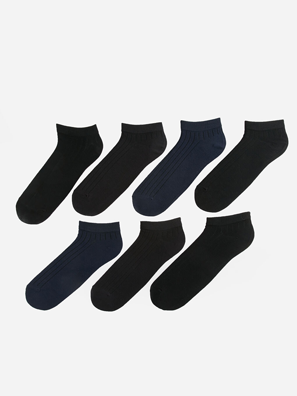 LCW ACCESSORIES Men's Bamboo Booties Socks 7 Pack -W36142Z8-K00